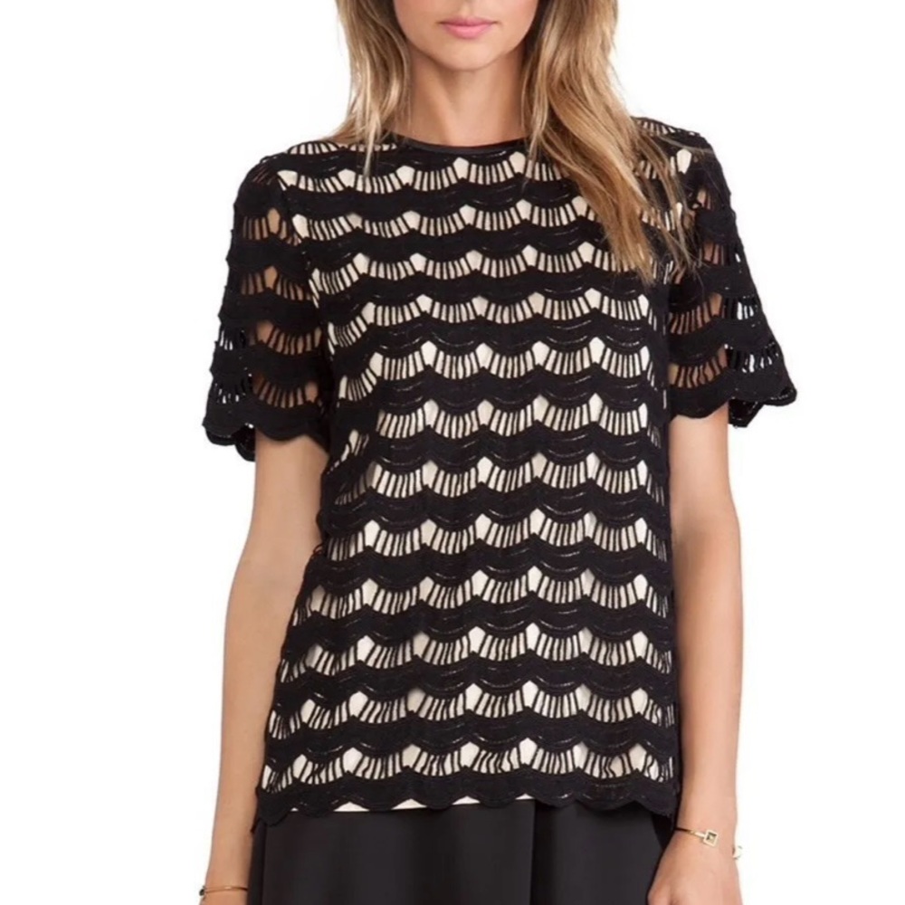 Kate Spade Scallop Lace Top